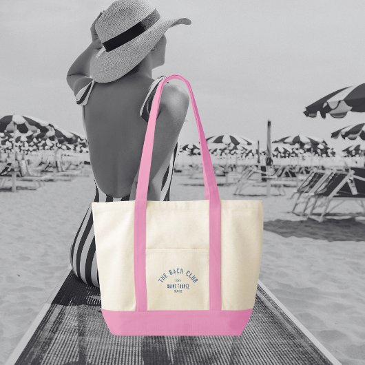 De Bach Club Blauwe Aangepaste Wapen Bachelorette Tote Bag