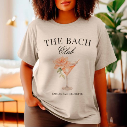 De Bach Club Blush Cocktail Tri-Blend Shirt