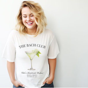 De Bach Club Custom Bachelorette Party Matching T-shirt