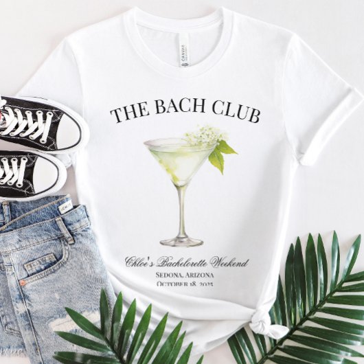 De Bach Club Custom Bachelorette Party Matching T-shirt