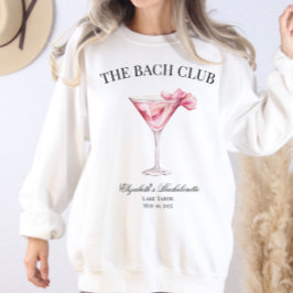 De Bach Club Roze Cocktail Bachelorette Girl Trip Trui