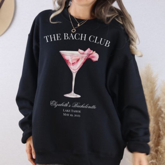 De Bach Club Roze Cocktail Zwart Trui