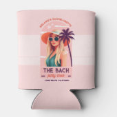 De Bach Party Crew Retro Vrouw Bachelorette Party Blikjeskoeler (Achterkant)