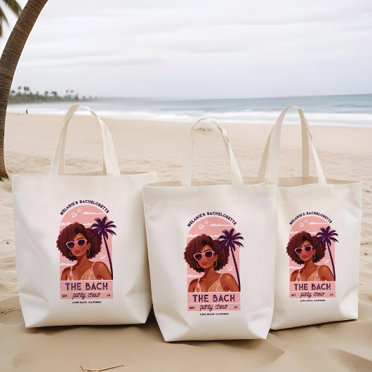 De Bach Party Crew Retro Vrouw Bachelorette Party Tote Bag