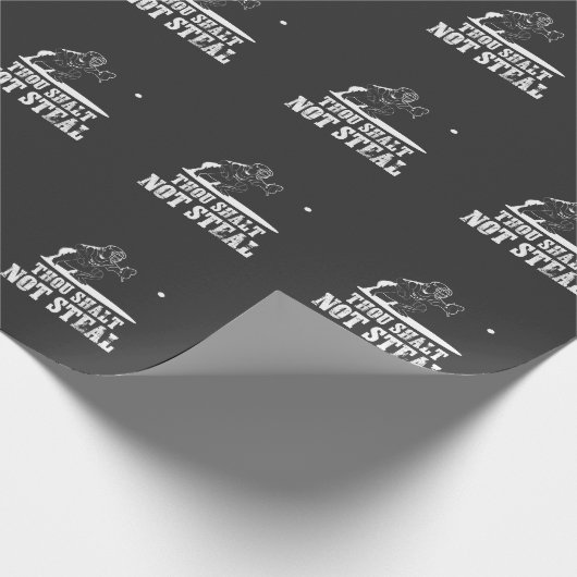 De bachelor van de Baseball Joke - Gij Shalt niet  Cadeaupapier (Hoek)