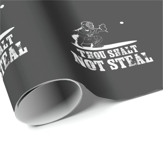 De bachelor van de Baseball Joke - Gij Shalt niet  Cadeaupapier (Rol Hoek)