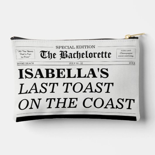 De Bachelorette Krant Laatste Toast Aan De Kust Etui (Achterkant)
