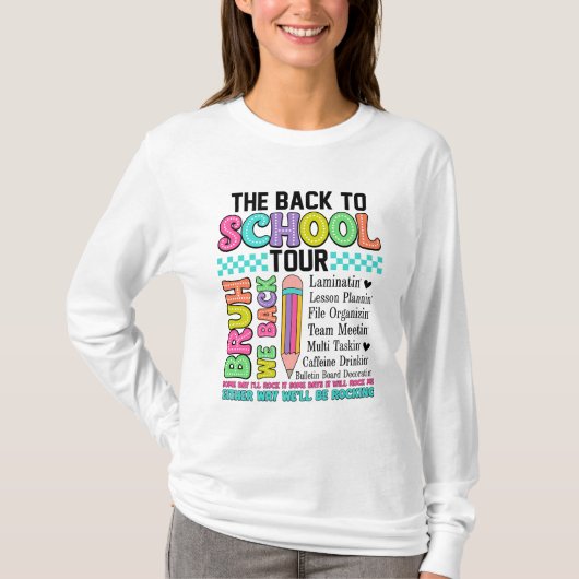 De Back to School Tour T-shirt (Voorkant)