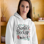 De back-up van de kerstman | Grappige familie kers Hoodie