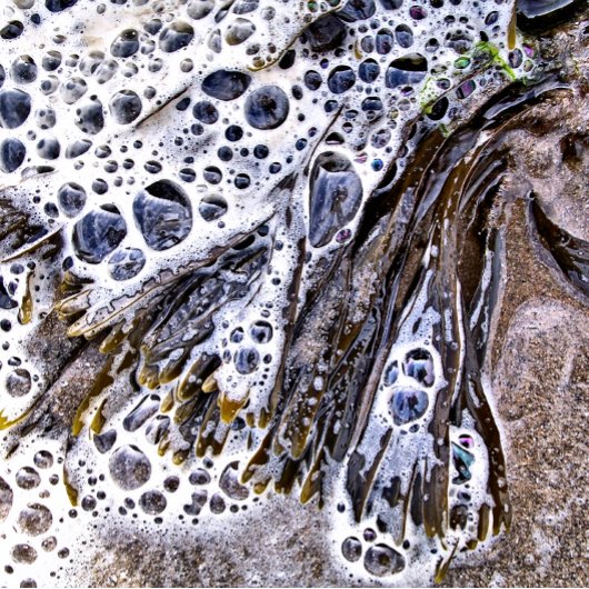 DE BACK, ZEEWEEK, WATER EN ZAND ZANDSTEEN ONDERZETTER