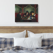 De backgammaspelers canvas afdruk (Insitu (Slaapkamer))
