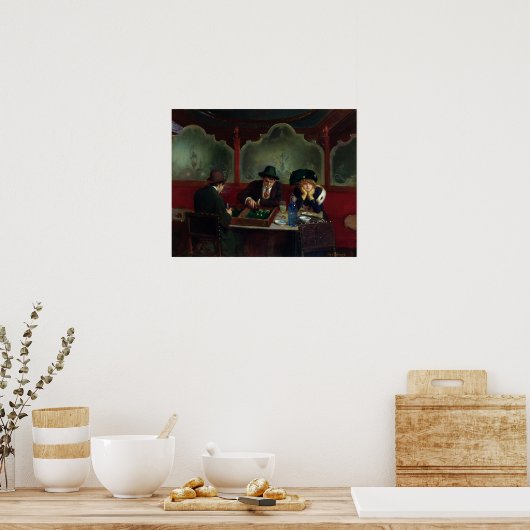 De backgammaspelers poster (Keuken)