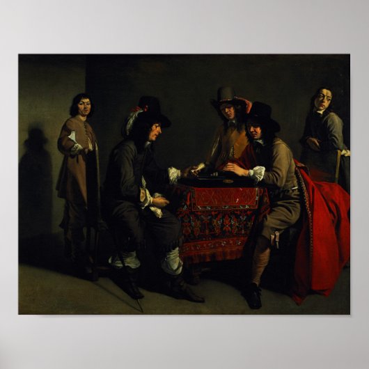 De backgammaspelers poster (Voorkant)