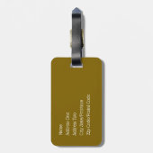 De Backrooms Bagage Label (Achterkant verticaal)
