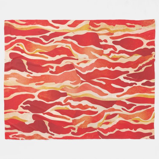 De Bacon Blanket Fleece Deken (Voorkant (Horizontaal))