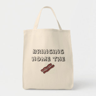 De Bacon Grocery Canvas tas thuis brengen