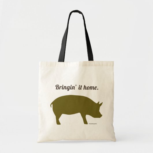 De bacon Shopping Bag thuis brengen Tote Bag (Voorkant)