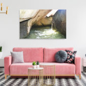 De baden - Virgin Gorda, BVI Canvas Afdruk (Insitu (Woonkamer))