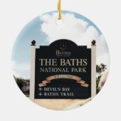 De baden - Virgin Gorda Keramisch Ornament (Achterkant)