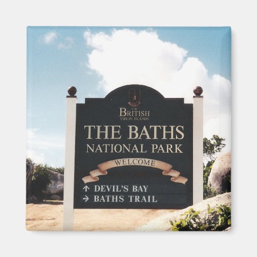 De baden - Virgin Gorda Magneet (Voorkant)