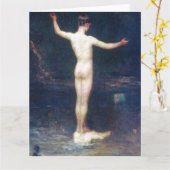 De baders Fijne Kunst Wenskaart Kaart (Gele Bloem)