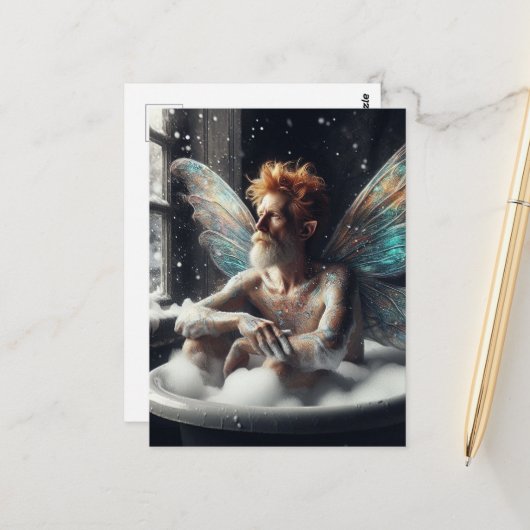 De badfee briefkaart (Voorkant / Achterkant in situ)