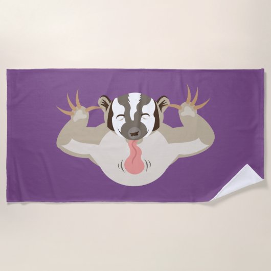 De badge_Big Attitude_Keep Away Strandlaken (Voorkant)