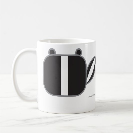 de badger koffiemok (Links)