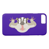 De badger-paars Case-Mate iPhone case (Achterkant (Horizontaal))
