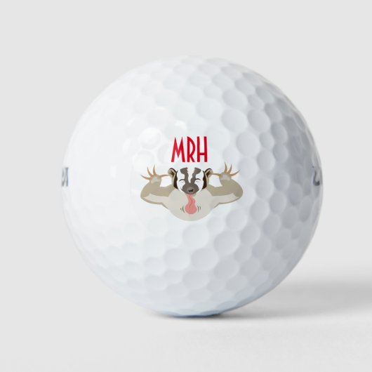 De Badgering Badger_Het is mijn bal_Gepersonalisee Golfballen (Voorkant)