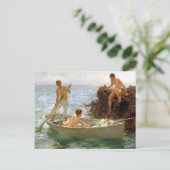 De badkuip briefkaart (Staand voorkant)