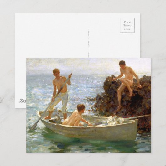 De badkuip briefkaart (Voorkant / Achterkant)