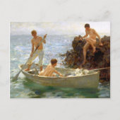 De badkuip briefkaart (Voorkant)