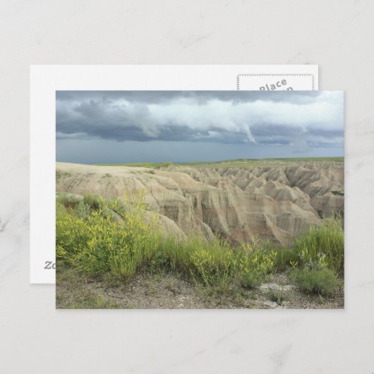 De badlands briefkaart (Voorkant / Achterkant)