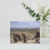De badlands van New Mexico Briefkaart (Staand voorkant)