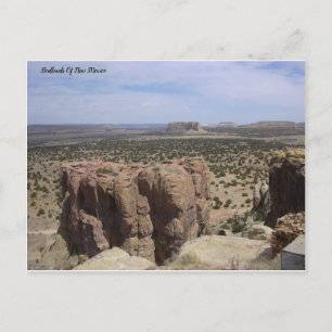 De badlands van New Mexico Briefkaart