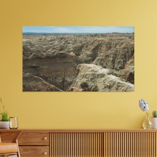 De Badlands - Wilde plaatsen Fotografie Canvas Afdruk (Insitu (Woonkamer))