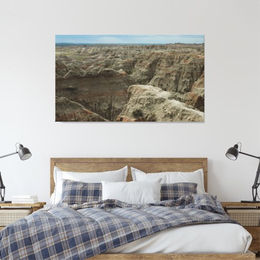 De Badlands - Wilde plaatsen Fotografie Canvas Afdruk (Insitu (Slaapkamer))