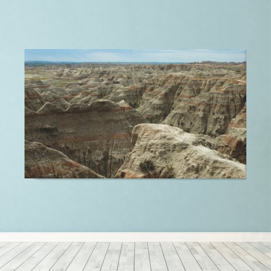 De Badlands - Wilde plaatsen Fotografie Canvas Afdruk (Insitu (Houten vloer))
