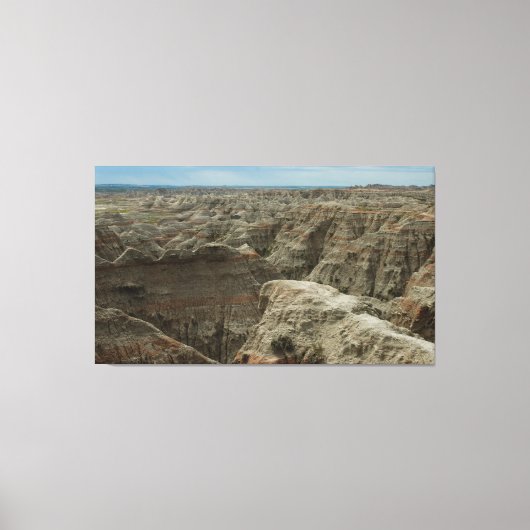 De Badlands - Wilde plaatsen Fotografie Canvas Afdruk (Voorkant)