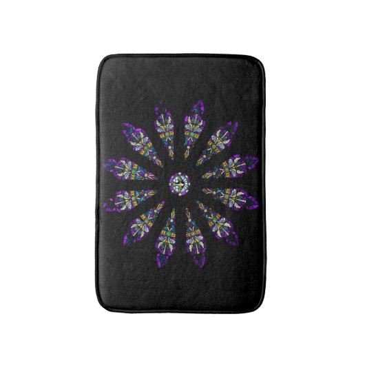 De Badmatten van Mandala van het Glas in lood (Voorkant Verticaal)