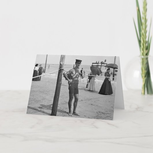 De Badmeester van het Strand van Brighton, de Kaart (Voorkant)