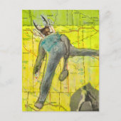 De Badminton Bug Collage Briefkaart (Voorkant)