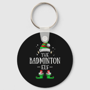 De Badminton Elf Overeenkomende Familie Groep Kers Sleutelhanger