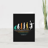 De Badminton Evolutions Retro Shuttle Mannen Badmi Kaart (Voorkant)