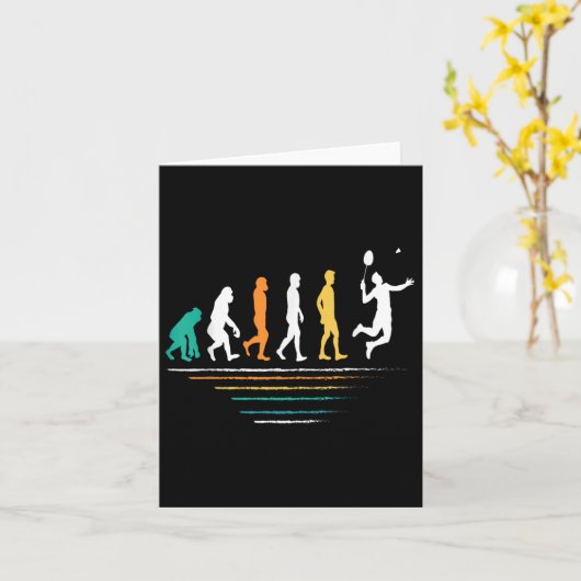 De Badminton Evolutions Retro Shuttle Mannen Badmi Kaart (Gele Bloem)