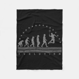 De Badminton Evolutions Retro Shuttle Mannen Fleece Deken