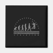 De Badminton Evolutions Retro Shuttle Mannen Magneet (Voorkant)