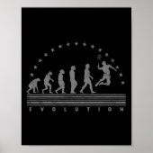 De Badminton Evolutions Retro Shuttle Mannen Poster (Voorkant)