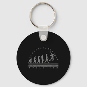 De Badminton Evolutions Retro Shuttle Mannen Sleutelhanger